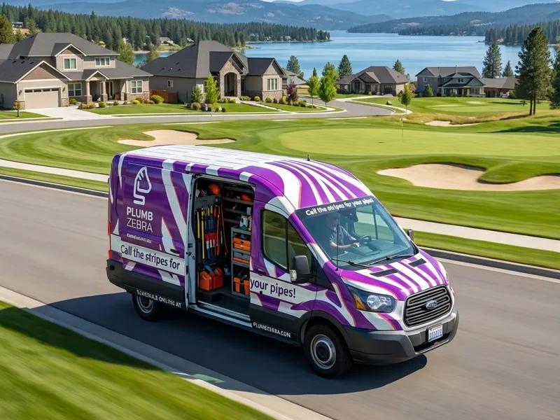 Liberty Lake, WA cityscape showing local landmarks