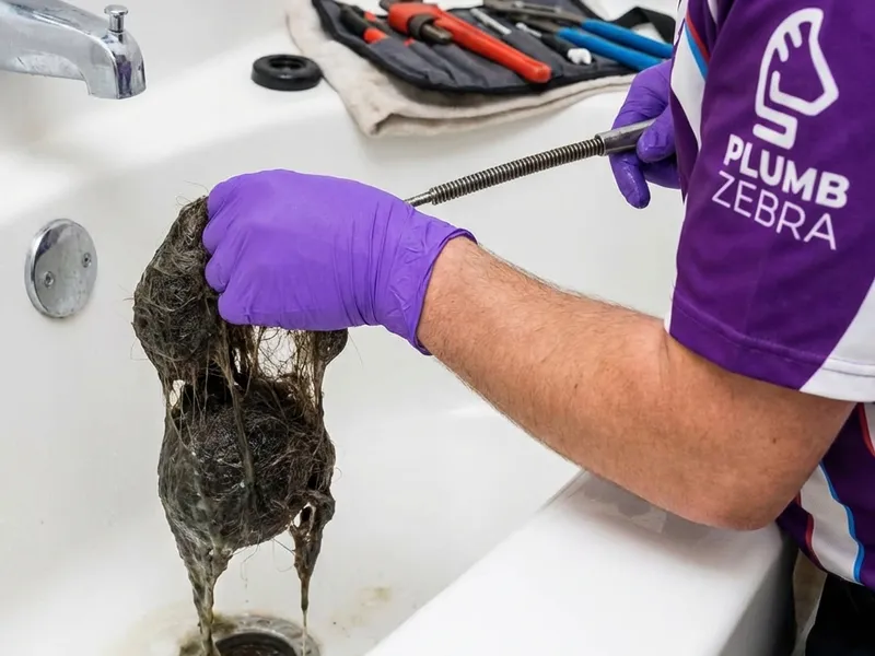 Step-by-step bathtub drain cleaning process