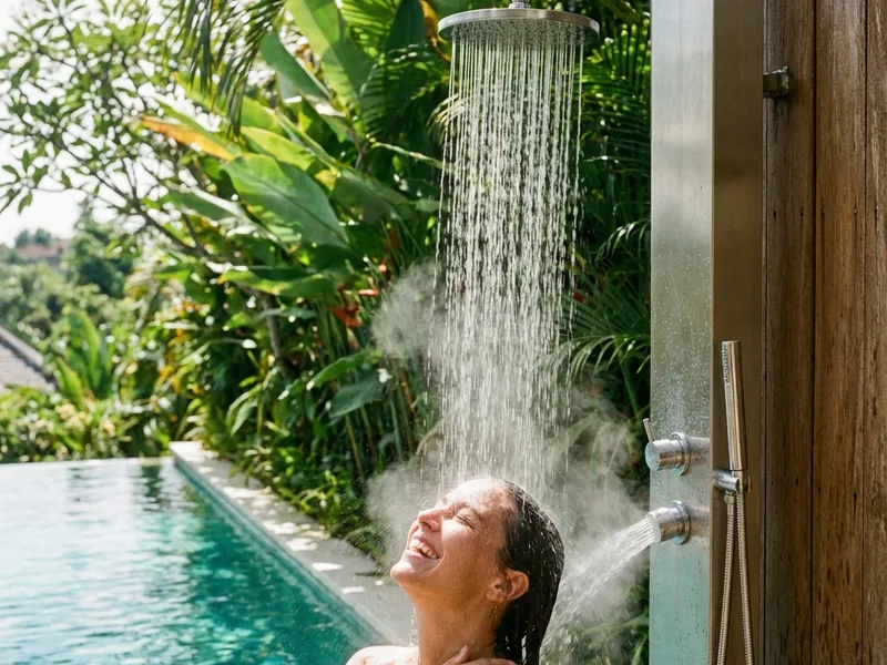 Benefits of choosing PlumbZebra for outdoor shower installation